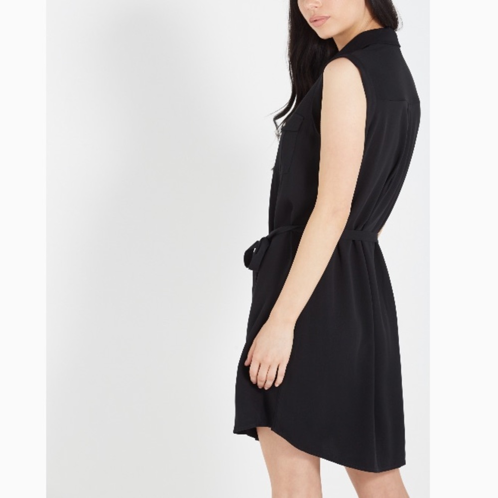 F.21 Black buttoned shirt dress NWOT